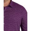 imageDXL Synrgy Mens Big and Tall Modern Geometric Print Sport ShirtPurple