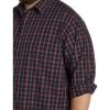 imageDXL Synrgy Mens Big and Tall Plaid Sport ShirtBlackred