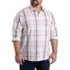 imageDXL Synrgy Mens Big and Tall Large Plaid Sport ShirtPink Multistripe