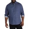 imageDXL Synrgy Mens Big and Tall Medallion Print Sport ShirtBlue