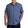 imageDXL Synrgy Mens Big and Tall Tonal Check Microfiber Sport Shirt Tonal BlueTonal Blue