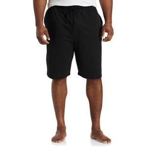 imageDXL Big  Tall Essentials Mens Big and Tall Knit PJ ShortsBlack