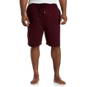 imageDXL Big  Tall Essentials Mens Big and Tall Knit PJ ShortsBurgundy