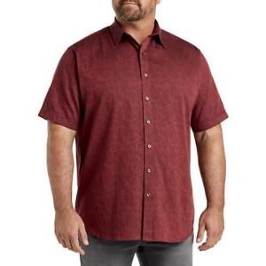 imageDXL Synrgy Mens Big and Tall Tonal Floral Sport ShirtCowhide