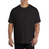 imageDXL Big  Tall Essentials Mens Big and Tall 2pk Crewneck TShirtsBlack