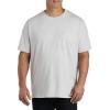 imageDXL Big  Tall Essentials Mens Big and Tall 2pk Crewneck TShirtsLight Grey