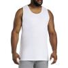 imageDXL Big  Tall Essentials Mens Big and Tall 3pk Jersey TShirts WhiteWhite