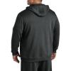 imageDXL Big  Tall Essentials Mens Big and Tall FullZip Fleece HoodieBlack