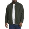 imageDXL Big  Tall Essentials Mens Big and Tall FullZip Polar Fleece JacketDark Green