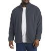 imageDXL Big  Tall Essentials Mens Big and Tall FullZip Polar Fleece JacketDark Grey