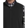 imageDXL Big  Tall Essentials Mens Big and Tall FullZip Polar Fleece VestBlack