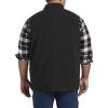 imageDXL Big  Tall Essentials Mens Big and Tall FullZip Polar Fleece VestBlack