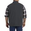 imageDXL Big  Tall Essentials Mens Big and Tall FullZip Polar Fleece VestDark Grey