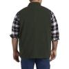 imageDXL Big  Tall Essentials Mens Big and Tall FullZip Polar Fleece VestDk Green