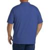 imageDXL Big  Tall Essentials Mens Big and Tall Jersey Polo ShirtDark Blue Heather