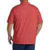 imageDXL Big  Tall Essentials Mens Big and Tall Jersey Polo ShirtRed Heather