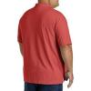 imageDXL Big  Tall Essentials Mens Big and Tall Jersey Polo ShirtRed Heather