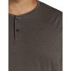 imageDXL Big  Tall Essentials Mens Big and Tall LongSleeve Henley ShirtBrown