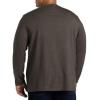 imageDXL Big  Tall Essentials Mens Big and Tall LongSleeve Henley ShirtBrown