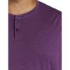 imageDXL Big  Tall Essentials Mens Big and Tall LongSleeve Henley ShirtPurple