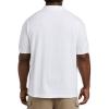 imageDXL Big  Tall Essentials Mens Big and Tall Piqu Mesh ShortSleeve Polo ShirtBright White