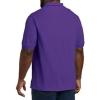 imageDXL Big  Tall Essentials Mens Big and Tall Piqu Mesh ShortSleeve Polo ShirtPurple