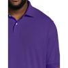 imageDXL Big  Tall Essentials Mens Big and Tall Piqu Mesh ShortSleeve Polo ShirtPurple