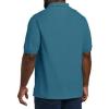 imageDXL Big  Tall Essentials Mens Big and Tall Piqu Mesh ShortSleeve Polo ShirtTeal