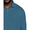 imageDXL Big  Tall Essentials Mens Big and Tall Piqu Mesh ShortSleeve Polo ShirtTeal