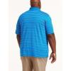 imageDXL Big  Tall Essentials Mens Big and Tall Striped Golf Polo ShirtBlue Stripe