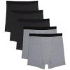 imageDXL Big  Tall Essentials Mens Big and Tall 5pk Assorted Boxer BriefsBlack Grey Multi