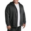 imageDXL Big  Tall Essentials Mens Big and Tall FullZip Fleece HoodieBlack