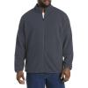 imageDXL Big  Tall Essentials Mens Big and Tall FullZip Polar Fleece JacketDark Grey