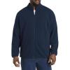 imageDXL Big  Tall Essentials Mens Big and Tall FullZip Polar Fleece JacketNavy