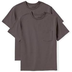 imageDXL Big  Tall Essentials Mens Big and Tall 2pk Crewneck TShirtsGrey