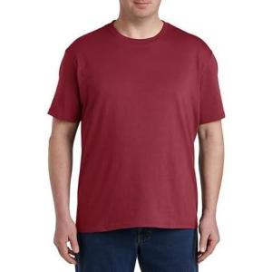 imageDXL Big  Tall Essentials Mens Big and Tall 2pk TeesRed