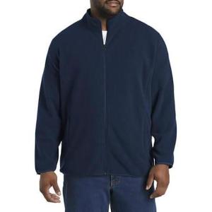 imageDXL Big  Tall Essentials Mens Big and Tall FullZip Polar Fleece JacketNavy