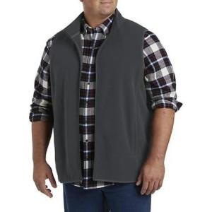 imageDXL Big  Tall Essentials Mens Big and Tall FullZip Polar Fleece VestDark Grey