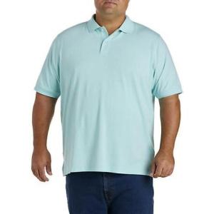 imageDXL Big  Tall Essentials Mens Big and Tall Jersey Polo ShirtAqua