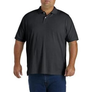 imageDXL Big  Tall Essentials Mens Big and Tall Jersey Polo ShirtBlack