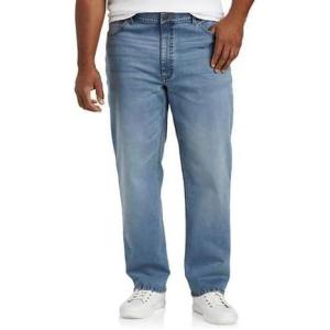 imageDXL Big  Tall Essentials Mens Big and Tall RelaxedFit JeansLight Wash