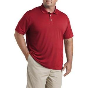 imageDXL Big  Tall Essentials Mens Big and Tall Solid Golf Polo ShirtRed