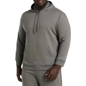 imageDXL Big  Tall Essentials Mens Big and Tall Solid HoodieGrey