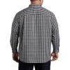 imageDXL Big  Tall Essentials Mens Big and Tall Plaid Sport ShirtBlack Multi