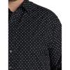 imageDXL Synrgy Mens Big and Tall Micro Diamond Sport ShirtBlack