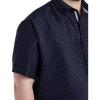 imageDXL Synrgy Mens Big and Tall Microfiber Microprint Sport ShirtNavy