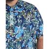 imageDXL Synrgy Mens Big and Tall MultiFloral Sport ShirtMulti Blue