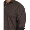 imageDXL Synrgy Mens Big and Tall Paisley Print Sport ShirtBlack Brown