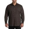 imageDXL Synrgy Mens Big and Tall Paisley Print Sport ShirtBlack Brown