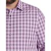 imageDXL Synrgy Mens Big and Tall Small Plaid Sport ShirtPurple